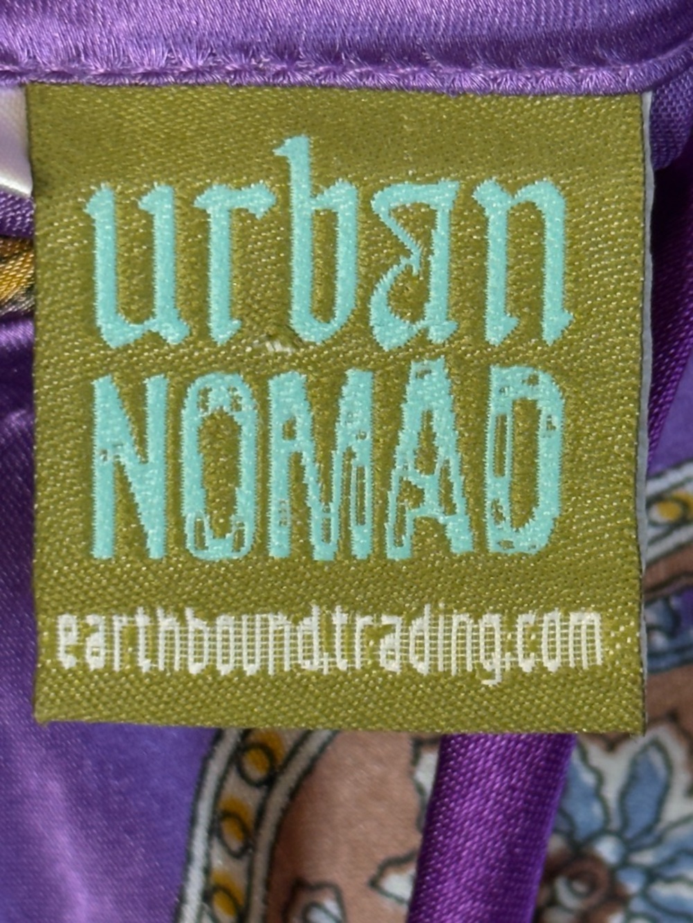 Urban Nomad Purple Paisley Halter Maxi Handkerchief Dress S - Picture 7 of 10